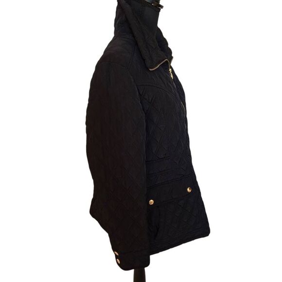 MICHAEL Michael Kors Women's Zip Front Collared Diamond Quilted Coat Large - Picture 4 of 15